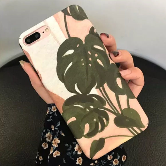 LAST 1! NEW iphone 6+/6s+ Palm Leaves Hard Case - Picture 2 of 4